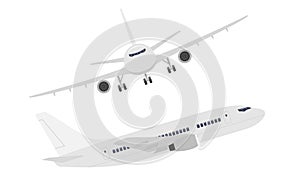 passenger airplane stock vector illustration