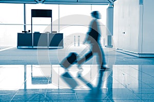 Passenger in the airport