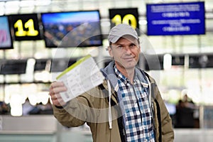 Passenger in airport