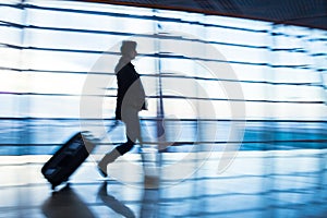 Passenger in the Beijing airport