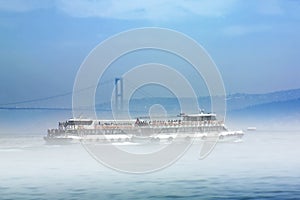 Passenger boats in istanbul photo