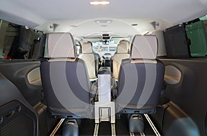 Passenger compartment of the van