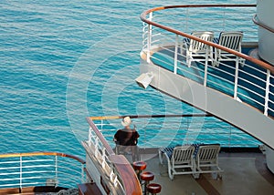 Passenger with disability on cruise ship