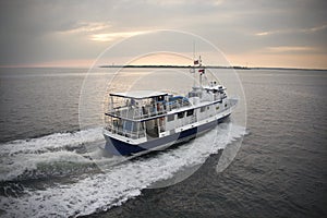 Passenger ferry boat.