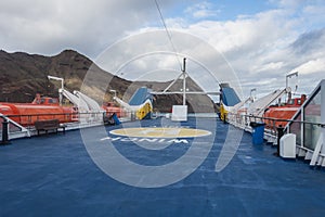 Passenger ferry deck