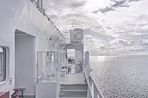 Passenger ferry in the sea