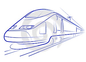 Passenger high-speed train