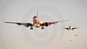 Passenger jetliner photo