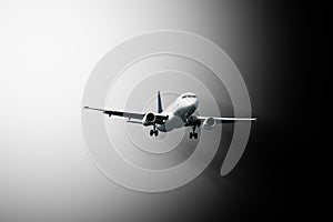 Passenger plane - abstract composition