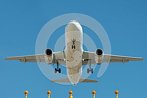 Passenger plane on final approach