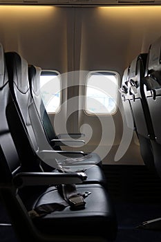 Passenger plane interior details