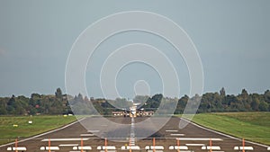 Passenger plane take-off from Hannover airport