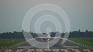 Passenger plane take-off from Hannover airport