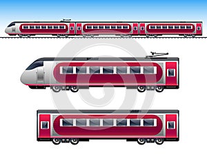 Passenger red train