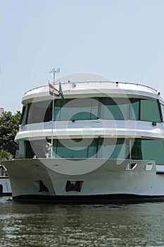 Passenger ship sailing Nile river, Cairo, Egypt