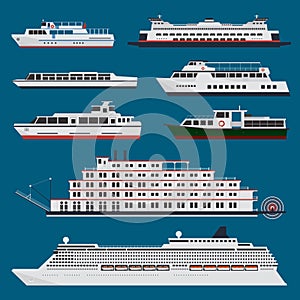 Passenger ships infographic