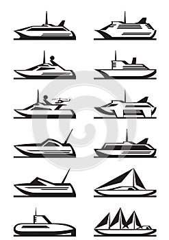 Passenger ships and yachts