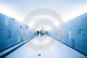 Passenger in the subway station