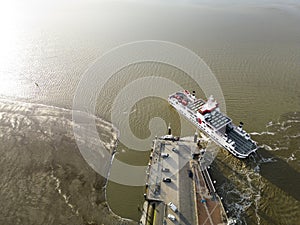 Passenger terminal and ferry to the Dutch islands, Holwerd