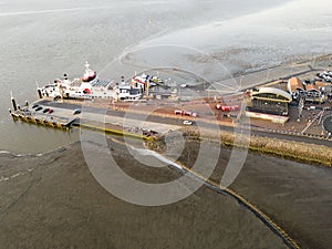 Passenger terminal and ferry to the Dutch islands, Holwerd