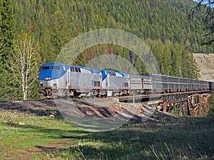 Passenger Trail Crossing Trestle photo