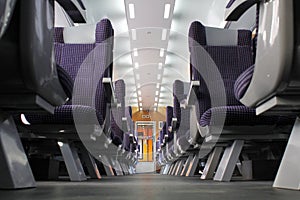 Passenger train interior