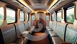 passenger train interior