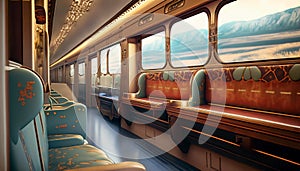 passenger train interior
