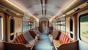 passenger train interior