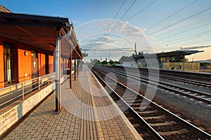 Passenger train station