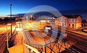 Passenger train station