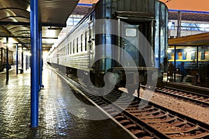 Passenger train at the station