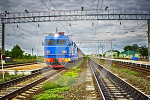 Passenger Train at the Station