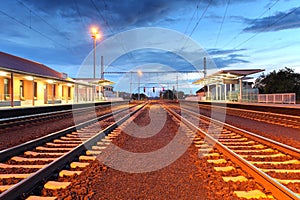 Passenger train station