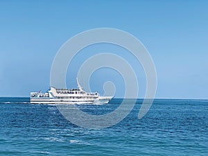 Passenger yacht on the water