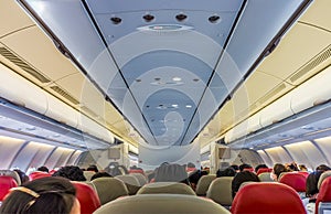 Passengers on board flight of commercial aircraft