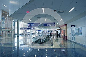 Passengers in Modern Airport