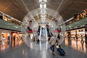 passengers at shopping mall in Chubu airport