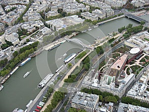 Passerelle Debilly Paris and Seine River