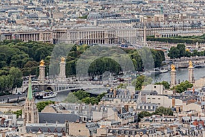 Passerelle Debily Pont de lÂ´Alma Seine River Pari