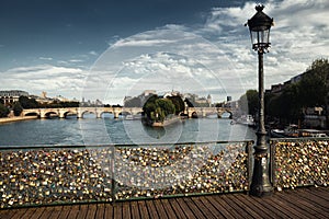 Passerelle des Arts in Paris, France