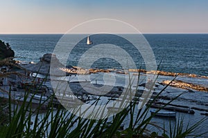 Passetto beach with pope chair rock photo