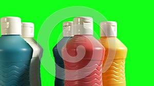 Passing Paint Bottles Cutout Greenscreen