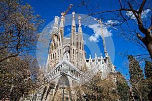 Passion Facade of the Basilica and Expiatory Church of the Holy Family