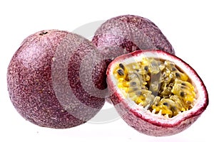 Passion Fruit, isolated on white
