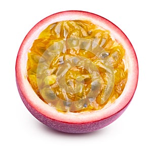 Passion fruit isolated on white background