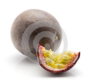 Passion fruit maracuya isolated