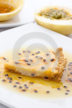 Passion fruit pie