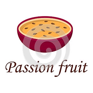 Passion fruit vector illustration