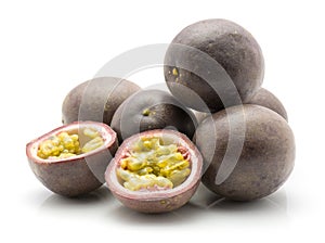 Passion fruit maracuya isolated photo